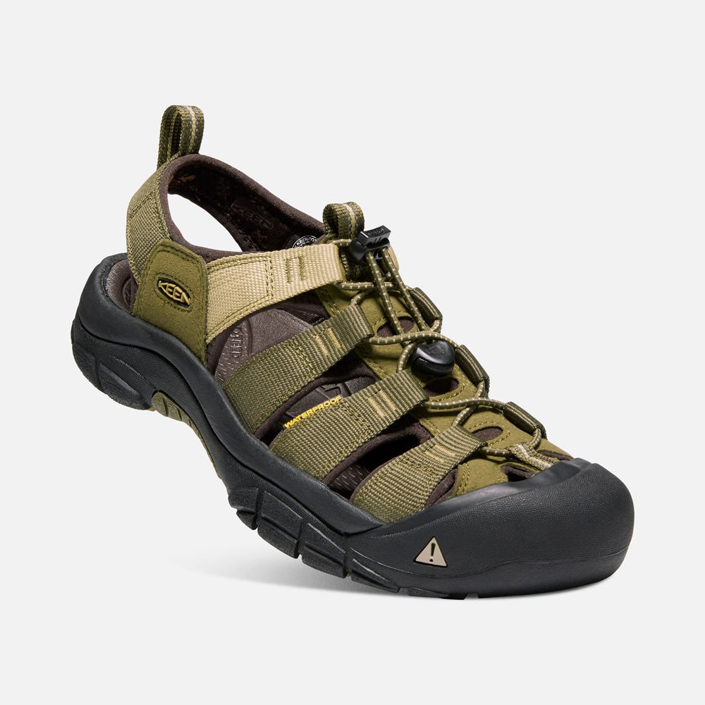 Sandales de Randonnée Keen Homme Vert Olive Foncé | Newport Hydro | CJHPN-8193